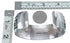 Native American Genuine Sterling Silver Overlay Cuff Bracelet AX121839